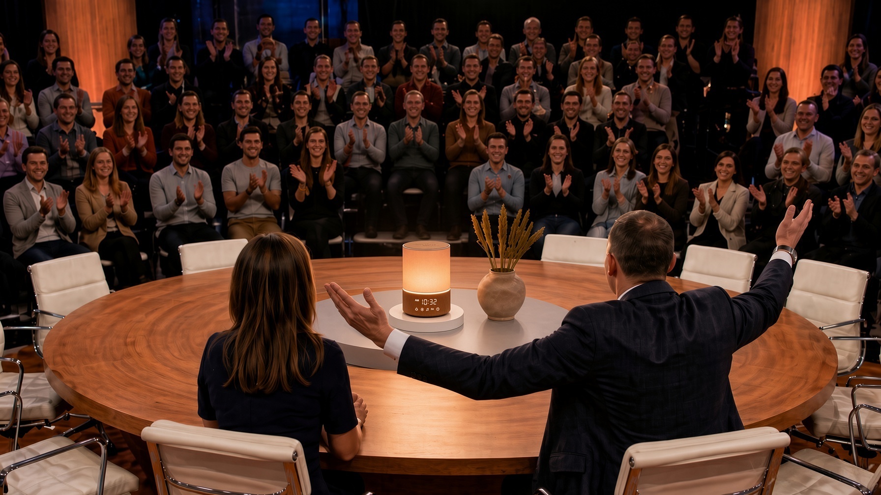 Dreamegg Sunrise Beam in einem kanadischen Morgenmagazin-Studio